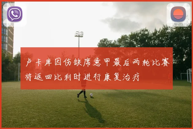 卢卡库因伤缺席意甲最后两轮比赛将返回比利时进行康复治疗